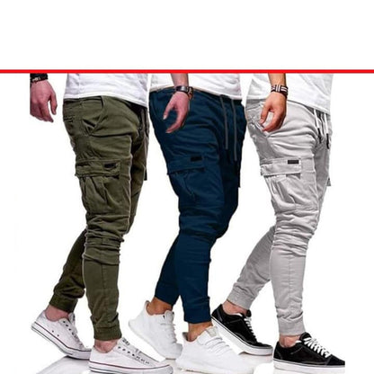 Pack Of 3 Cargo Trousers For Men