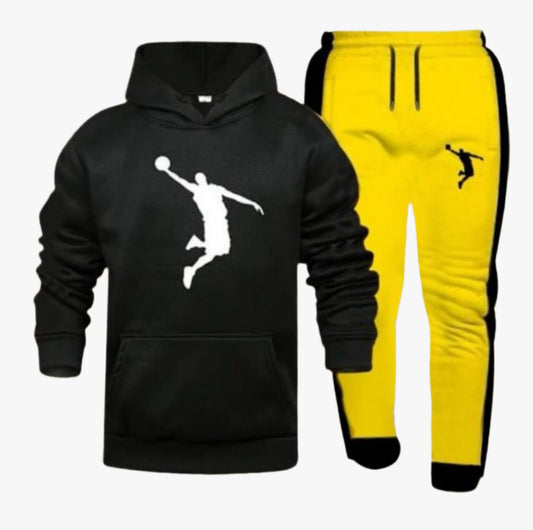 "Jordan Printed Tracksuit – Winter Fleece Edition"