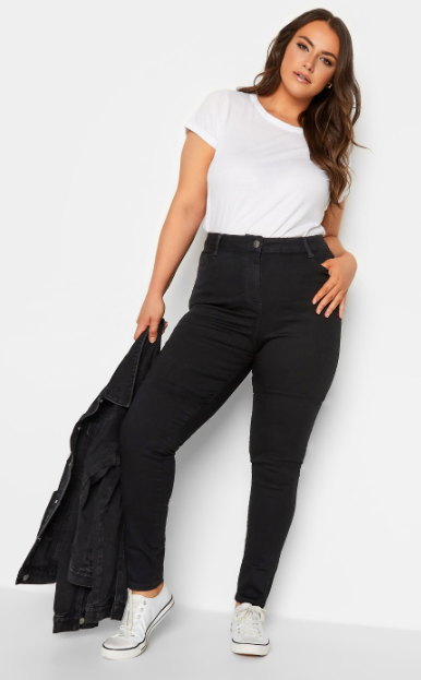 Curve Black Skinny Stretch AVA Jeans